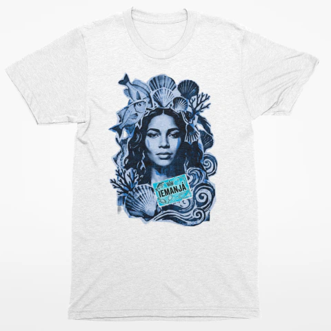 Camiseta Rosto de Iemanjá Feminina Baby Look - comprar online