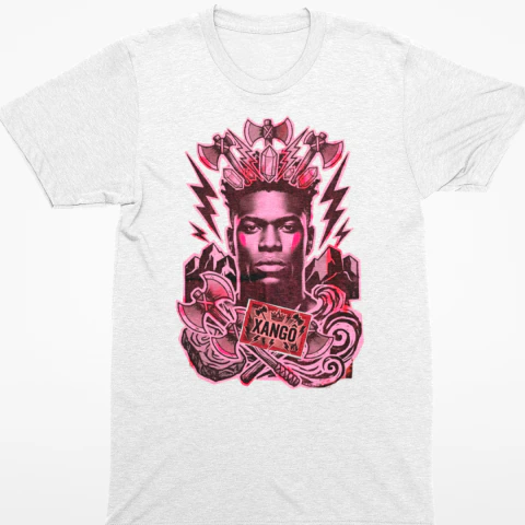 Camiseta Rosto Xangô Feminina Baby Look - comprar online
