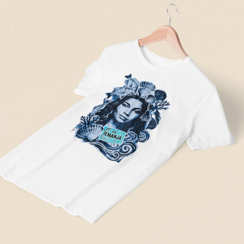Camiseta Rosto Iemanjá Masculina - comprar online