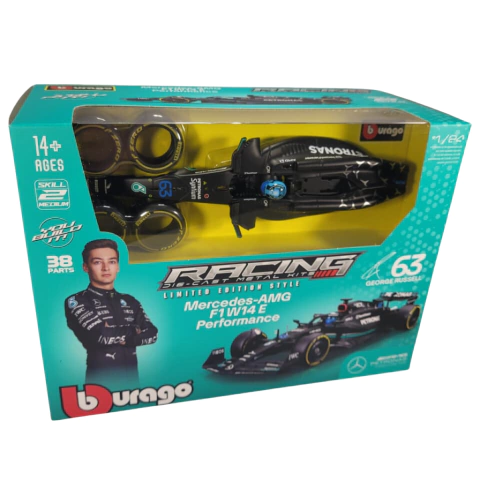 F1 - Kit Montagem Miniatura Mercedes-AMG F1 W14 (2023) - #63 George Russell - escala 1:24 - comprar online