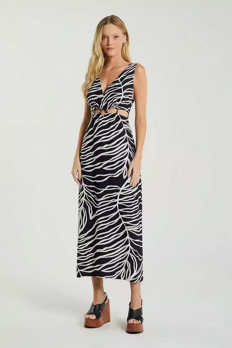 VESTIDO FOLHAGEM- MY PLACE