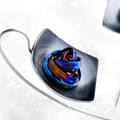 Aros de plata Espiral