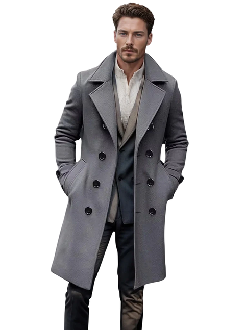 Casaco Masculino Moda Dupla Breasted