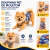 Roupa Pet Fleece Estampada para Cães e Gatos - azul e laranja - comprar online