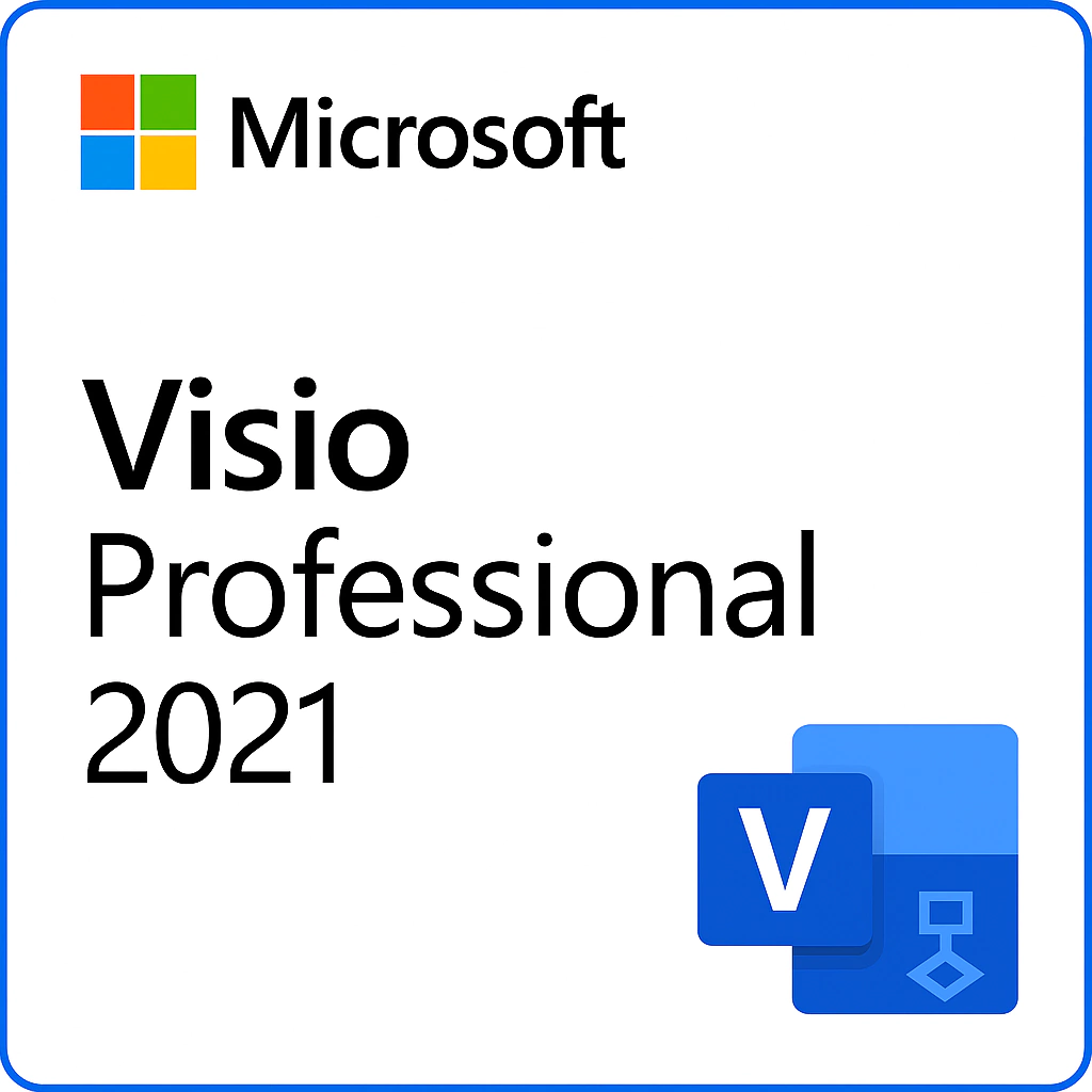 Visio 2021 Professional: llave de producto de 25 dígitos