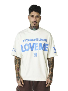 Camiseta Haterz Love Me Off White