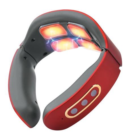 Massageador Elétrico Inteligente de Pescoço e Ombros - Alívio Profundo com Calor e Terapia de Amassamento