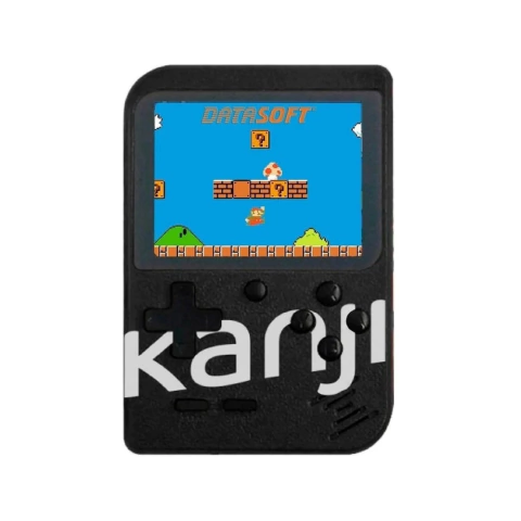 CONSOLA KANJI KJ-POCKET AV TV CABLE USB MAS DE 400 JUEGOS NEGRO