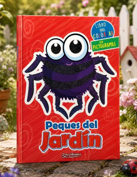 PEQUES DEL JARDIN - PARA COLOREAR CON PICTOGRAMAS