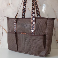 Bolsa de Praia Marisol Marrom - comprar online