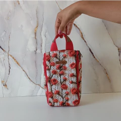 Imagem do Nécessarie Slim Rosas Tricô