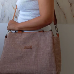 Bolsa Dani Capuccino - Ateliê Mimos Brum