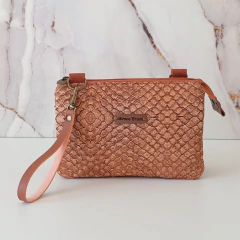 Bolsa Clutch Miriam Caramelo - comprar online
