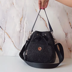 Bucket Bag Pan Preta - Ateliê Mimos Brum