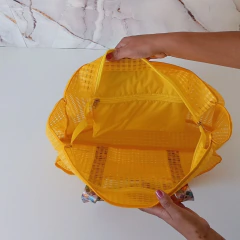 Bolsa de Praia Marisol Amarela - Ateliê Mimos Brum