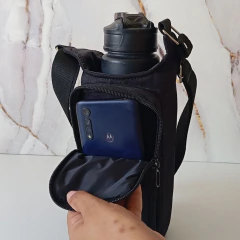 Porta Garrafa Térmica Preta - comprar online