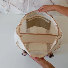 Bolsa de Praia Marisol Areia - Ateliê Mimos Brum