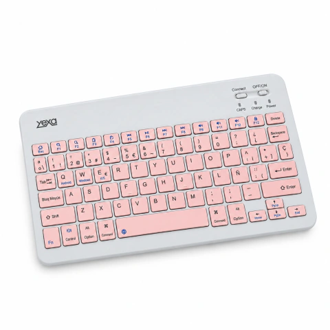 Teclado Bluetooth Ultrafino YEXA MODY-00DY Rosa de 78 Teclas