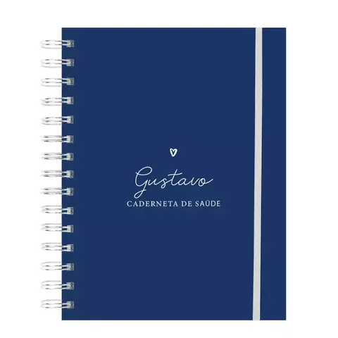 Caderneta de Vacinação - Clean azul marinho - comprar online