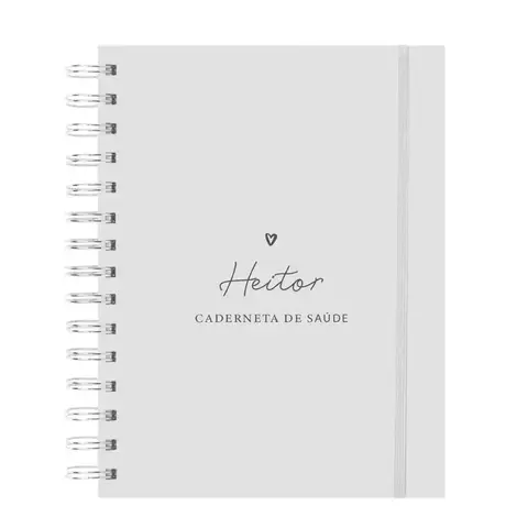 Caderneta de Vacinação - Clean cinza - comprar online