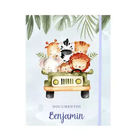 Porta documentos - Safari azul - comprar online