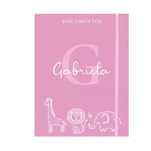 Porta documentos - Safari minimalista rosa - comprar online