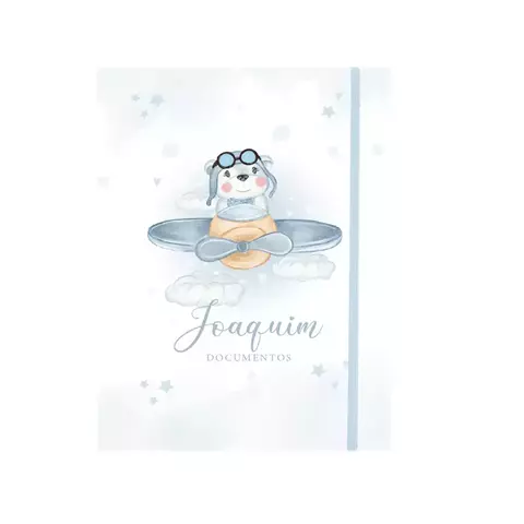 Porta documentos - Ursinho aviador - comprar online