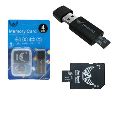 Cartão de Memória MicroSD Altomex 4GB Classe 10 com Adaptador SD