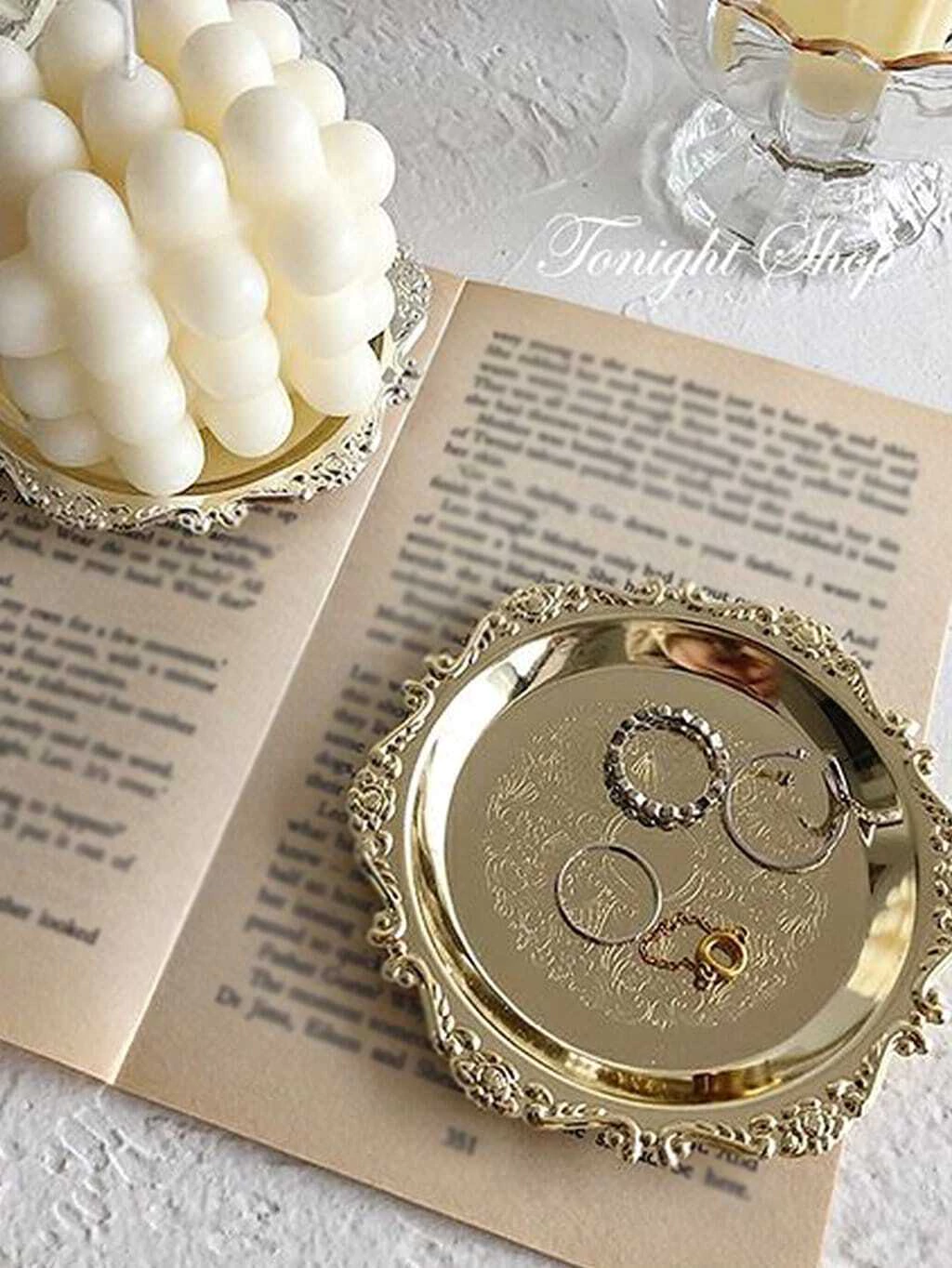 Bandeja de joya con diseño vintage - entrega inmediata