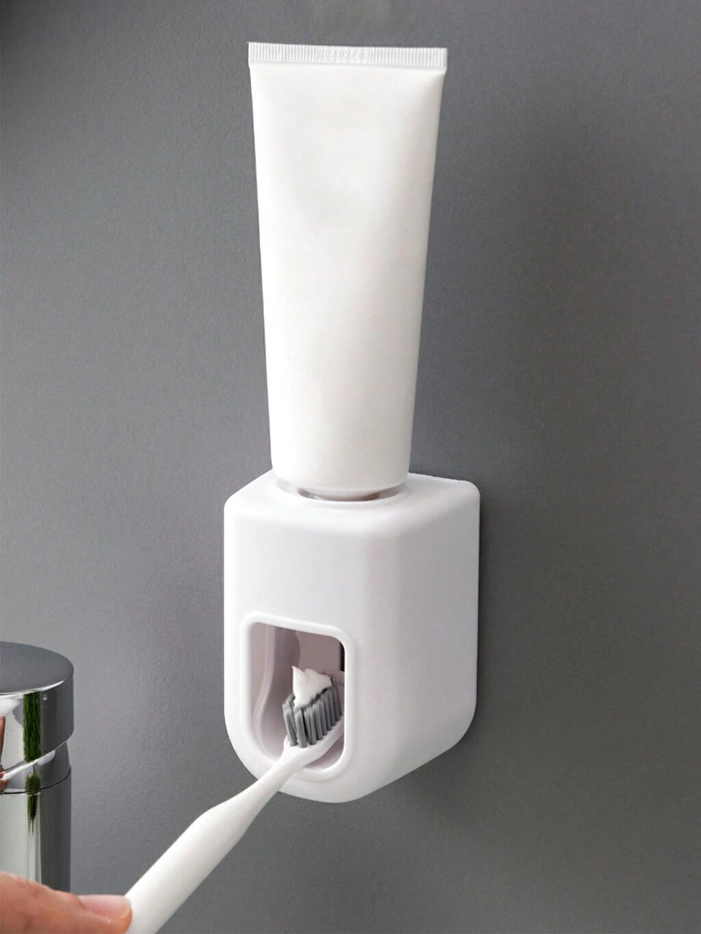 Dispensador automático de pasta dental y soporte de cepillo de dientes - entrega inmediata