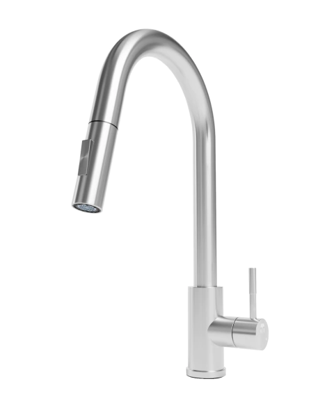 Mezcladora Tecnolam Monomando Extraible Inox. TEC143SS