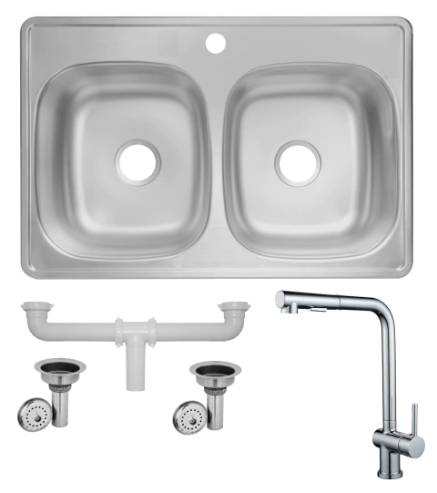 Combo Fregadero EB Tecnica Empotrar Clasica C110-14CCO/C110-14LCO