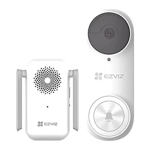 Timbre con Cámara Wi-Fi (Doorbell) de Batería Recargable / Libre de Cables / Uso Exterior Con Protección (IP65) / Cámara 3 Megapíxel / Llamada a la App / Incluye Timbre Para Interior Con Timbres Seleccionables / Ranura