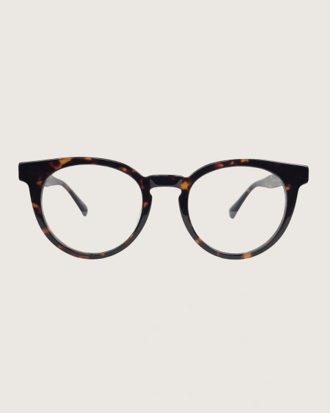 Óculos Focus | Redondo | Marrom Tartaruga - comprar online