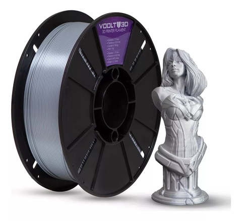 Filamento PLA Aluminio V-Silk 1kg