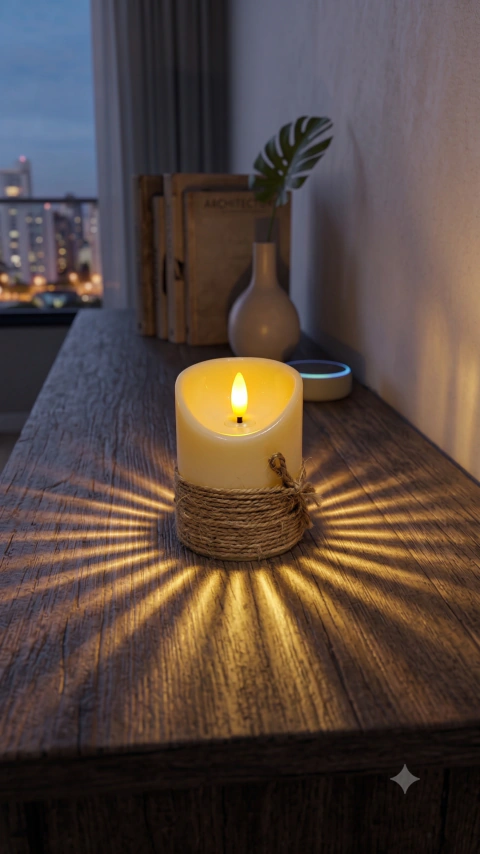 Vela decorativa LED
