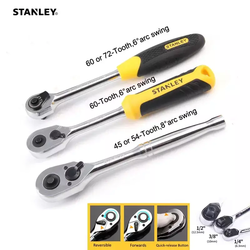 Stanley-Chave de catraca profissional, Ferramentas de oficina mecânica