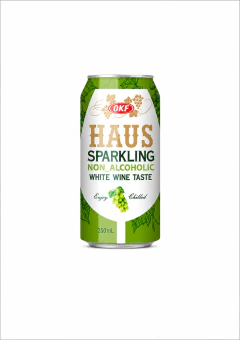Refrigerante Sparkling Sabor Vinho Branco Sem Álcool Haus 350ml