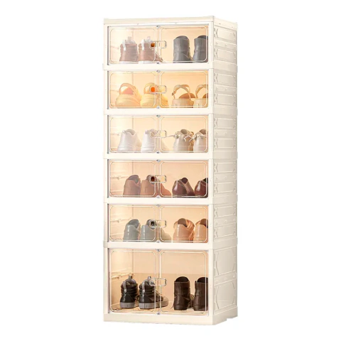 Armario Zapatero Plegable Wadfow WFCB1106 6 Niveles 12 Pares
