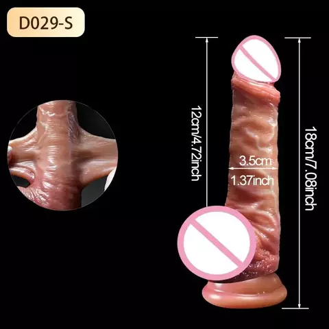 Vibradores realistas para mulheres pele deslizante prepúcio testículos vibrador