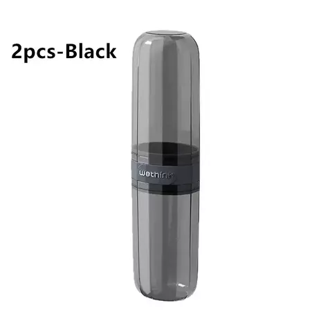 Destinatários de viagem para escova de dentes, estojo transparente portátil para