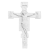Cruz Cristo em Gesso Cru 34cm – Crucifixo Decorativo Branco para Parede, Artesanal, Religioso e Sofisticado - comprar online