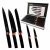 KIT FACAS PREMIUM 5 PEÇAS ROSE - TITANIUM