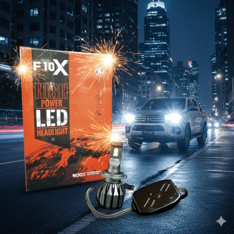 Kit Lamparas Cree Led F10x Csp Can Bus Apto Lupa Alto Brillo ( H4 )