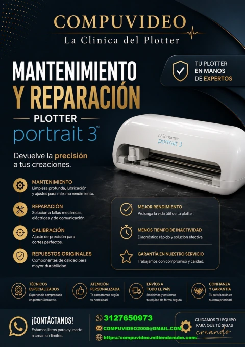TURNO VIRTUAL PREFERENCIA PARA MANTENIMIENTO PARA PLOTTER PORTRAIT 3