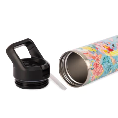 Botella 500 ml. Térmica Arte Emilia Can "Flor Azul" con Sorbete en internet