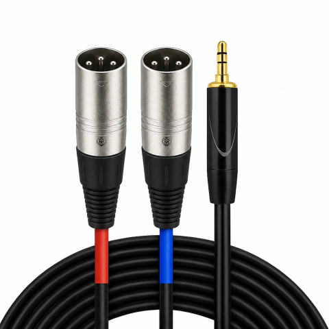 Cabo Spliter Kardd Professional Paralelo | XLR Macho x P2 0,18mm