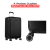 Mala de Viagem Grande 32Kg com Rodas 360° Uno Racer Preto - Vivaxx