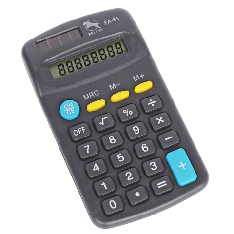 Calculadora Preta Pequena 8 dígitos Relinx
