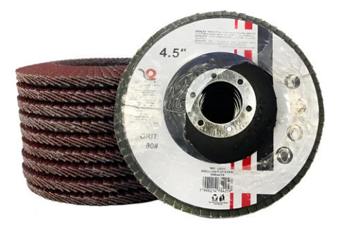 Disco De Lixa Flap 4.1/2 Grit 80 4.5" Kit 10 Peças